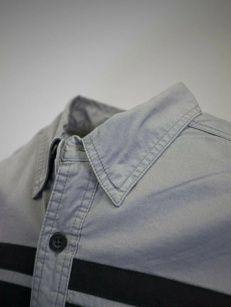 Harley-Davidson Men's Grey Black Sport Lines L/S Woven Shirt (S07) 9 Harley-Davidson Men's Grey Black Sport Lines L/S Woven Shirt (S07)