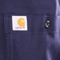 New Arrivals Carhartt Men's Navy Rugged Professional Series Canvas S/S Woven Shirt (S02)