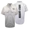 Harley-Davidson Men's Solid Light Grey S/S Woven Shirt (S03)