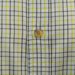 Spotted Clothing PrAna Men's Chartreuse Green Box Plaid S/S Woven Shirt (Slim Fit) S01