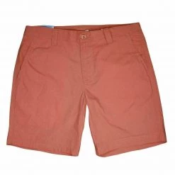 Columbia Men's Dark Coral Inseam 8" Washed Out Chino Short (Retail $40) 639