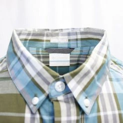 Spotted Clothing Columbia Men's Olive Blue Plaid Rapid Rivers II S/S Shirt