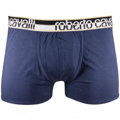 Roberto Cavalli Men's 2 Pack Blue Stretch Boxer Briefs Mens