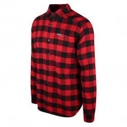 Columbia Men's Red Black Plaid Cornell Woods L/S Flannel Shirt (615) New Arrivals