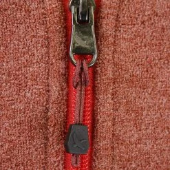 Mens Eddie Bauer Men's Heather Cocoa W/ Grey Sleeve Mountain Fleece 1/2-Zip Sweater