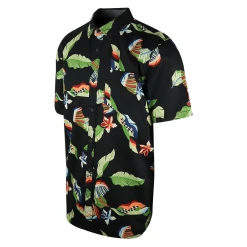 VANS Men's Black Lucid Floral With Tropical Flowers S/S Woven Shirt
