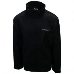 Columbia Men’s Black Ascender Water Resistant Softshell Zip Up Jacket