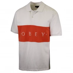 OBEY Men's Color Block Button S/S Polo Shirt (S34) 30 OBEY Men's Color Block Button S/S Polo Shirt (S34)