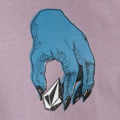 Volcom Men's Purple Stone Blue Hand L/S T-Shirt (584) 12 Volcom Men's Purple Stone Blue Hand L/S T-Shirt (584)