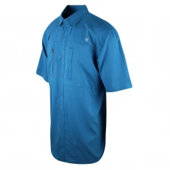 Mens Ariat Men's Blue Ariattek Heat Series S/S Woven Shirt (241)