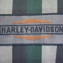 Harley-Davidson Harley-Davdson Men's Green Black Plaid L/S Woven Shirt (S46)