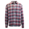 Mens Wrangler Men's Tawny Port Plaid L/S Woven Shirt (S02)