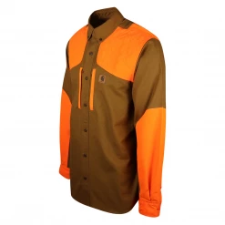 New Arrivals Carhartt Men's Brown & Orange Work Wear L/S Woven Shirt (S22)