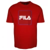 FILA Men's Red With Blue Sportswear Change The Game Box S/S T-Shirt (Size L)
