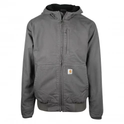 Mens Carhartt Men's Cool-Tone Gravel Full Swing Loose Fit Fleece-Lined Jacket (S07 V)