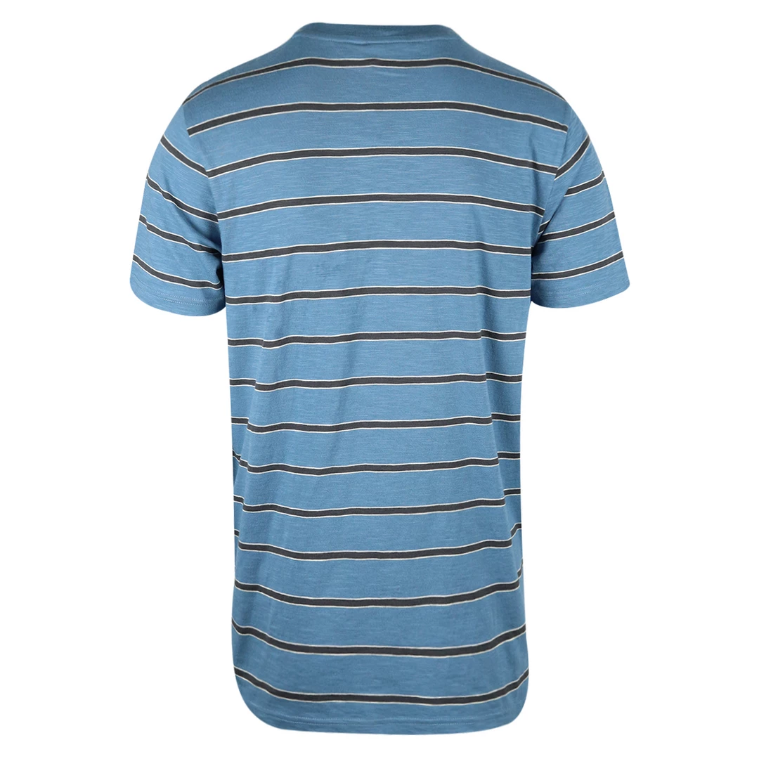 Vans Men's Captain Blue Black Striped Endless S/S T-Shirt (S03) 5 Vans Men's Captain Blue Black Striped Endless S/S T-Shirt (S03)