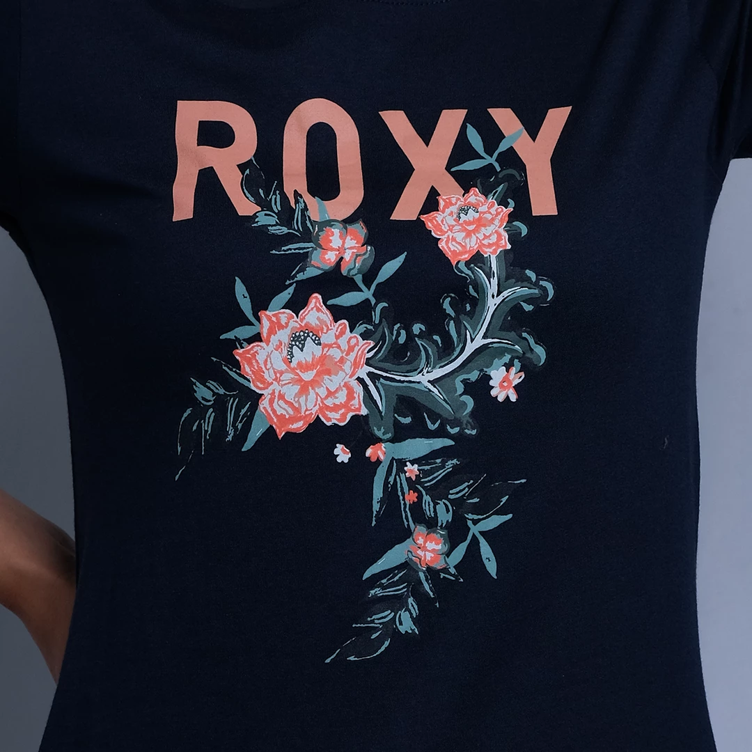 Roxy Women's Floral Round Neck S/S T-Shirt (S05) 12 Roxy Women's Floral Round Neck S/S T-Shirt (S05)
