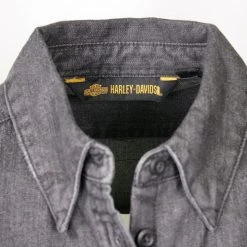 Harley-Davidson Women's Charcoal Vest W/ Back Logo Sleeveless Vest 27 Harley-Davidson Women's Charcoal Vest W/ Back Logo Sleeveless Vest