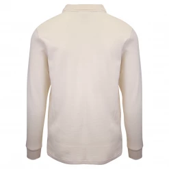 FILA Men's Cream Beige F-Box L/S Polo T-Shirt (S02) (Size XS)