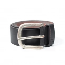 Billabong Men's Black Leather Matte Belt (S09)