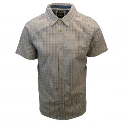 Spotted Clothing PrAna Men's Coral Box Plaid S/S Woven Shirt (Slim Fit) S02