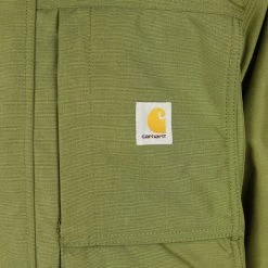 Carhartt Men's Burnt Olive Yukon Extremes Full Swing Insulated Mock Neck Coat Mens