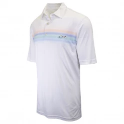 Greg Norman Men's White Sunset S/S Polo Shirt Mens