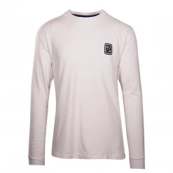RVCA Men's White Send Noodles L/S T-Shirt (S17)
