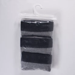 Kenneth Cole Men's Reaction 3 Pack All Black Dark Heather Grey Boxer Brief (S05)