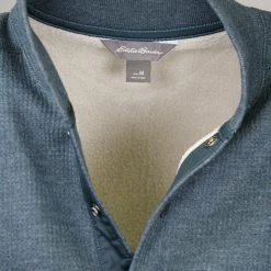 Mens Eddie Bauer Men's Sherpa-Lined Thermal Henley L/S T-Shirt (Retail $90)