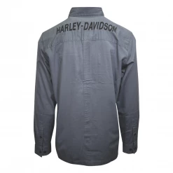 Harley-Davidson Men's Blue #1 America L/S Woven Shirt (S09) 12 Harley-Davidson Men's Blue #1 America L/S Woven Shirt (S09)
