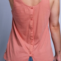 Roxy Women's Coral Palm Tree Sleeveless Tank Top (S08) Tanks