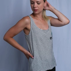 Roxy Women's Palm Trees & Surf Boards Striped Sleeveless Tank Top (S07) Tanks 26 Roxy Women's Palm Trees & Surf Boards Striped Sleeveless Tank Top (S07) Tanks