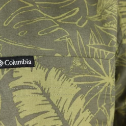 Columbia Men's Sage Olive Green Palm Leaves Rapid Rivers S/S Woven Shirt (397)