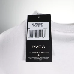 RVCA Men's White Balance Of Opposites Peace & War Relaxed Fit S/S T-Shirt (S33)