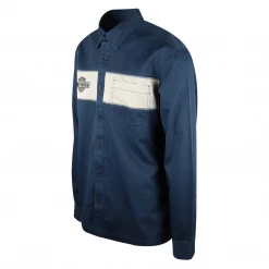 Harley-Davidson Men's Navy Grey Two Tone L/S Woven Shirt (S25) New Arrivals