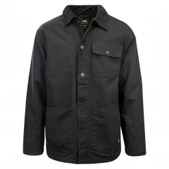 VANS Men's Black Drill Chore Snap On Button Coat (S02)