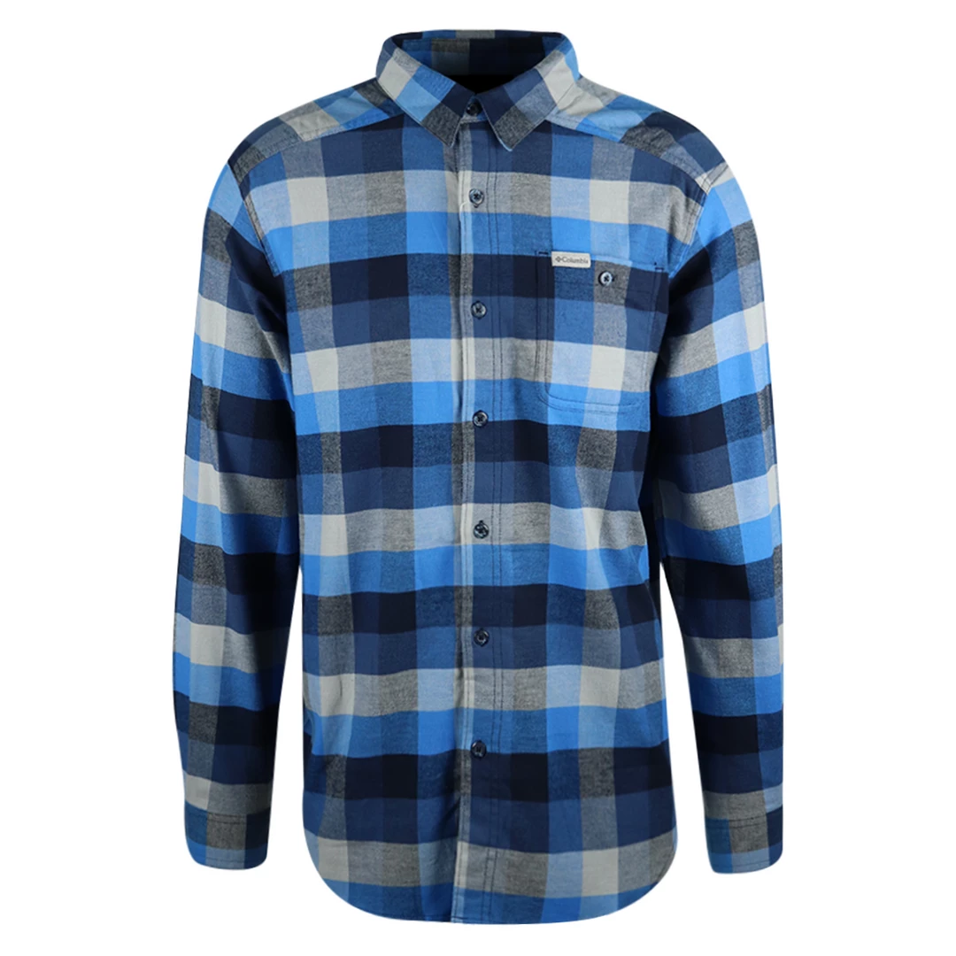 New Arrivals Columbia Men's Blue Black Grey Plaid Cornell Woods L/S Flannel Shirt (467) 3 New Arrivals Columbia Men's Blue Black Grey Plaid Cornell Woods L/S Flannel Shirt (467)