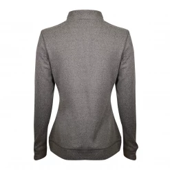 Greg Norman Women's Dark Heather Grey 1/4 Zip Mockneck L/S T-Shirt (Retail $79)