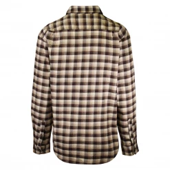 Carhartt Men's Brown Plaid L/S Woven Shirt (S99) 7 Carhartt Men's Brown Plaid L/S Woven Shirt (S99)