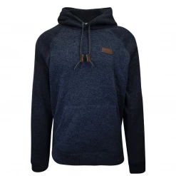 Quiksilver Men's Heather Blue Raglan Pullover Hoodie (S03) Quik Silver