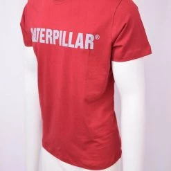 Spotted Clothing Caterpillar Men's Crimson Red & Grey S/S T-Shirt S15