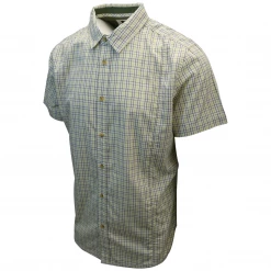 Spotted Clothing PrAna Men's Chartreuse Green Box Plaid S/S Woven Shirt (Slim Fit) S01