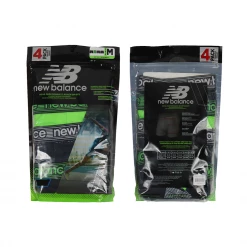 Mens New Balance Men's Black, Neon Green, Striped Pattern 4 Pack Boxer Brief (S03)