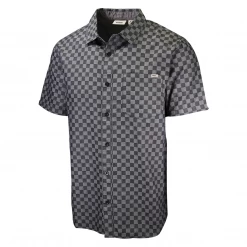 Vans Men's Charcoal Grey Tone Check S/S Woven Shirt (Retail $40)