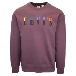 Levi's Men's Maroon Crewneck Sweater (S04)