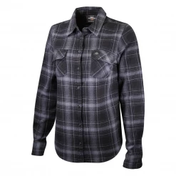 Harley-Davidson Women's Black Blue Plaid L/S Woven Shirt