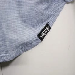 VANS Men's True Blue Cross Hatch-B S/S Woven Shirt 13 VANS Men's True Blue Cross Hatch-B S/S Woven Shirt