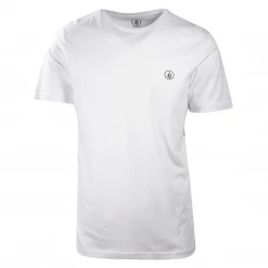 Volcom Men's White Circle Blank S/S T-Shirt (S18)