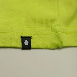 New Arrivals Volcom Men's Fluorescent Yellow Zombie Club S/S T-Shirt (S53)